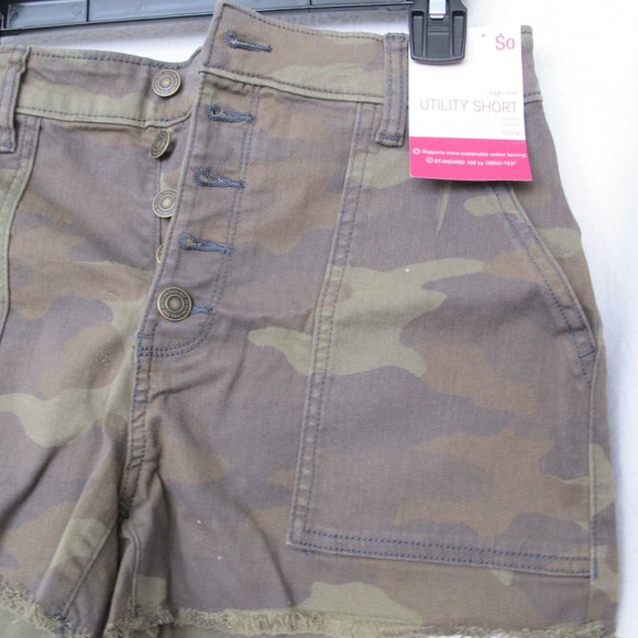 NEW So Juniors High Rise Utility Shorts - Size 5/27 - Picture 7 of 10